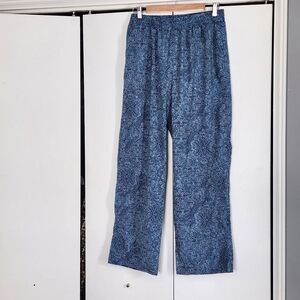 Blue Patterned Women's Pants